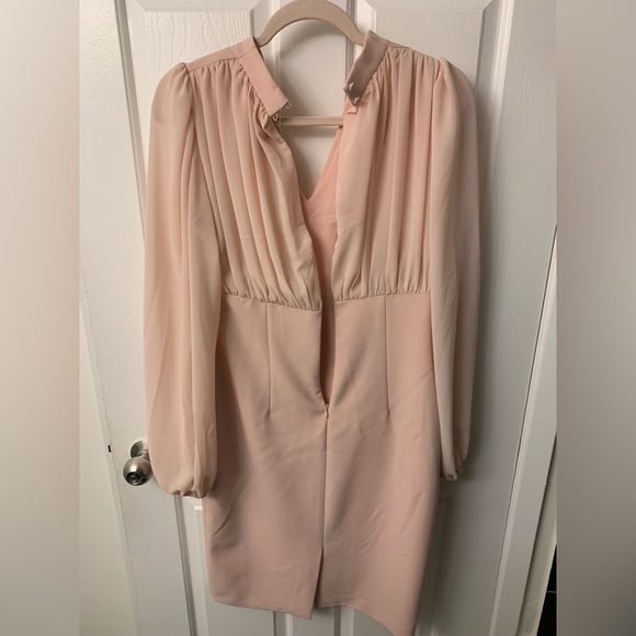Vince Camuto Blush Pink Chiffon Dress - Picture 3 of 6